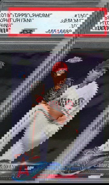 2018 Topps Chrome Shohei Ohtani Pitching #150 PSA 10