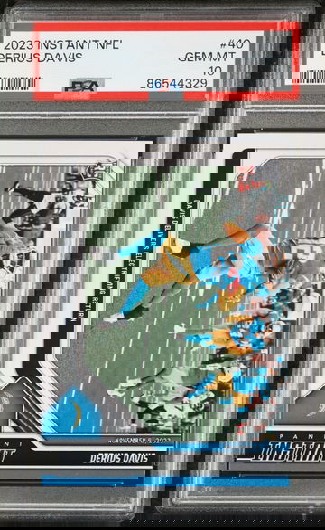 Derius Davis 2023 Panini NFL Rookie #40 Card 1 of 62 Chargers PSA 10 Gem Mint