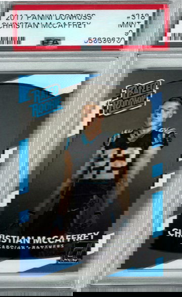 2017 Christian McCaffrey Donruss Rookie #318 PSA 9 MINT