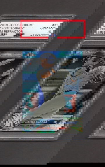 2018 Topps Chrome Prism Refractor #31 Gleyber Torres PSA 10 RC