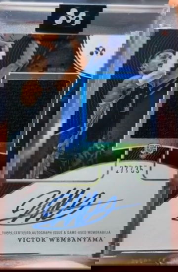2023 Victor Wembanyama Topps Mercury Rookie Patch Autograph /35