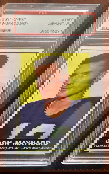 1961 Topps Don Maynard HOF RC #150