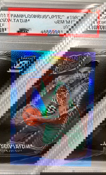 Jayson Tatum Optic Purple RC PSA 10!