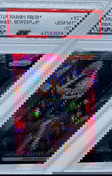 2018 Panini Prizm Michael Porter Jr. PINK ICE PSA 10 GEM-MINT