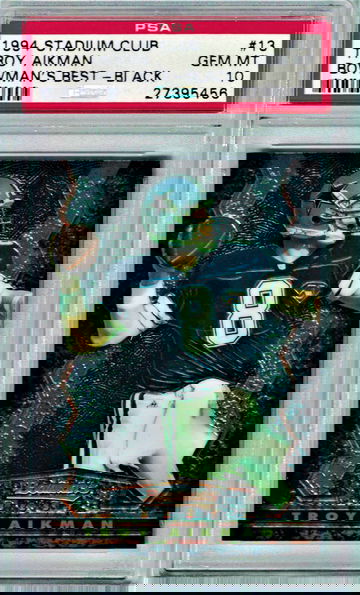 1994 Stadium Club - Bowman's Best - Black Troy Aikman PSA 10 Gem-Mint PSA Population 20 Ultra RARE!!!