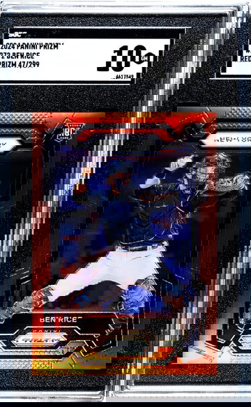 2024 Panini Prizm #272 Ben Rice Red Prizm /299 SGC 10