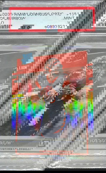 2020 Panini Donruss Optic #151 Joe Burrow Holo psa 9 