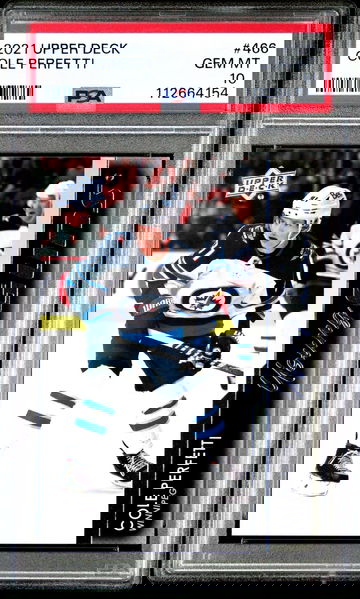 2021 Upper Deck Series 2 Young Guns Cole Perfetti #466 RC PSA 10