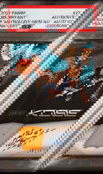 2012 KOBE BRYANT PANINI KOBE ANTHOLOGY /24 PSA AUTHENTIC