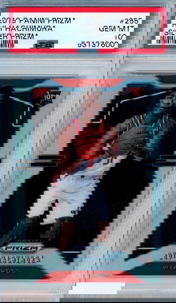 2019 PANINI PRIZM RUI HACHIMURA #255 SILVER PRIZM ROOKIE RC PSA 10 GEM MT