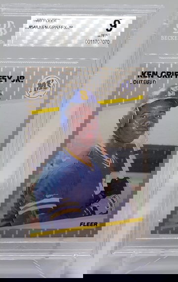 1989 Fleer #548 Ken Griffey Jr. Rookie Card BGS 9 Mint