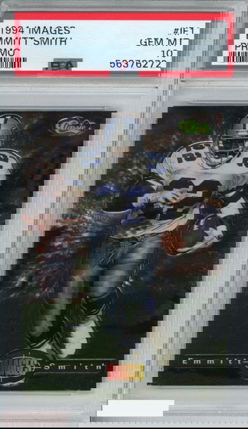 1994 IMAGES EMMITT SMITH #IF1 PROMO DALLAS COWBOYS HOF PSA 10 GEM MT