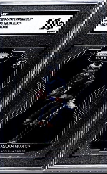 2020 PANINI CHRONICLES PRIZM BLACK JALEN HURTS SGC 10