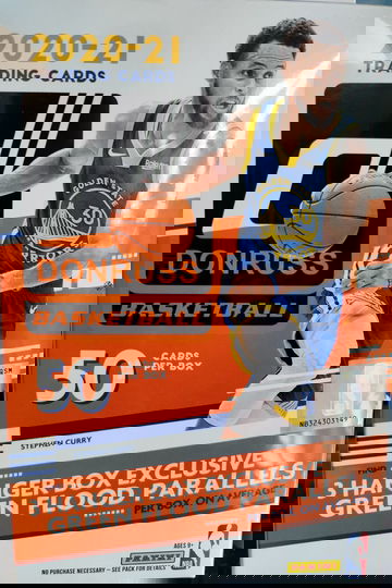 2020 21 Donruss NBA Basketball Sealed Hanger Box 3 Green Flood Exclusives Per!