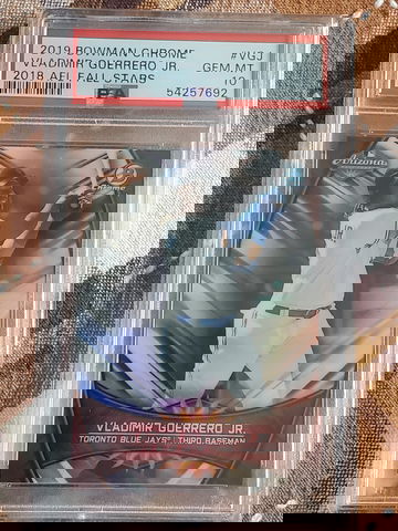 2019 Bowman Chrome Vladimir Guerrero Jr 2018 AFL Fall Stars PSA 10