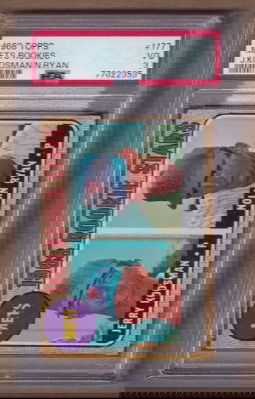 1968 Topps #177 Nolan Ryan/Koosman PSA 3