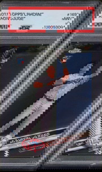 2017 Topps Chrome Aaron Judge Rookie RC PSA 9