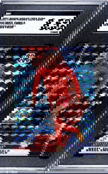 Breel Embolo - 2021 Mosaic UEFA Euro #183 Genesis Prizm - SGC 8.5 Pop 1