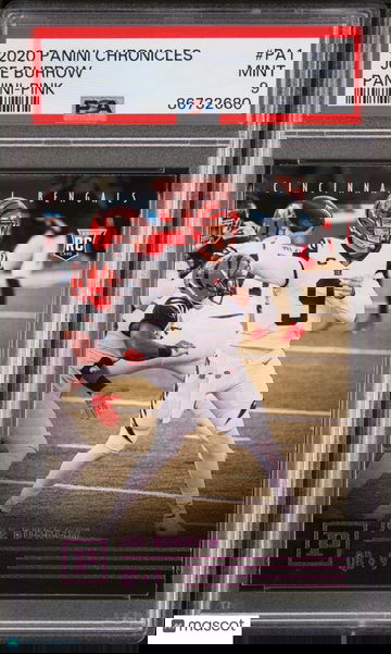 2020 Panini Chronicles #PA1 Joe Burrow - Panini Pink Rookie | PSA 9