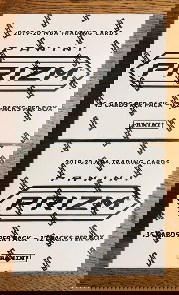 (2) Box Lot - 2019/20 Panini Prizm Basketball Retail Cello Box