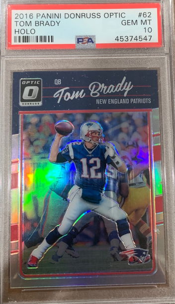 Tom Brady 2016 Optic Holo PSA 10