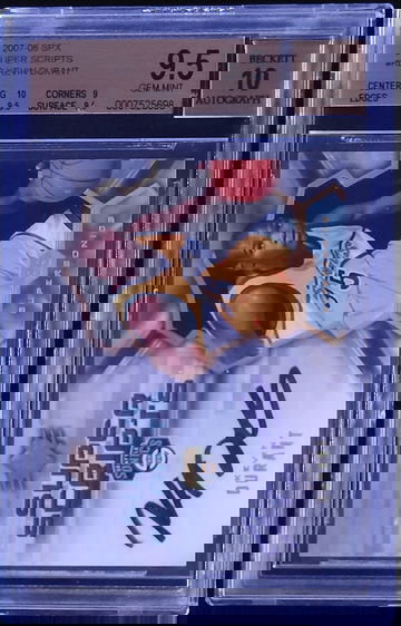 2007 SPX SUPER SCRIPTS #KD KEVIN DURANT ROOKIE RC BGS 9.5 GEM MINT AUTO 10