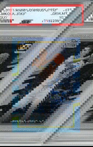 2017 PANINI DONRUSS OPTIC HOLO #37 NIKOLA JOKIC CARD NUGGETS PSA 10 LOW POP RARE