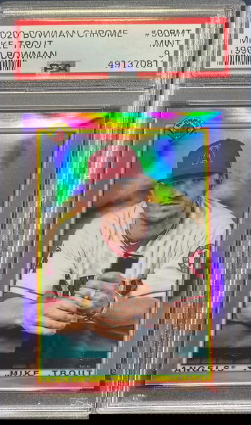 2020 Bowman Mike Trout 1990 Refractor PSA 9