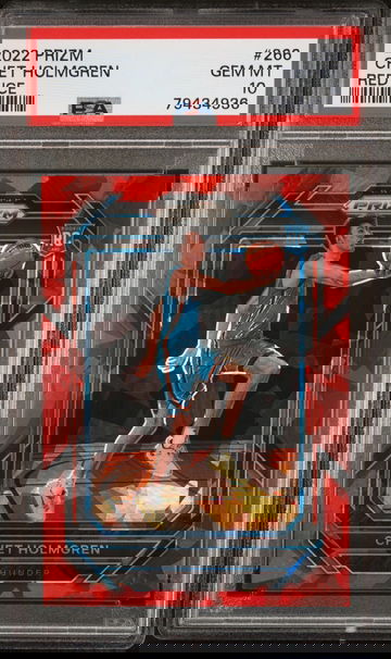 2022 Panini Prizm Chet Holmgren Red Ice PSA 10