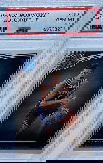 2018 Panini Donruss Michael Porter Jr #182 PSA 10 GEM MINT