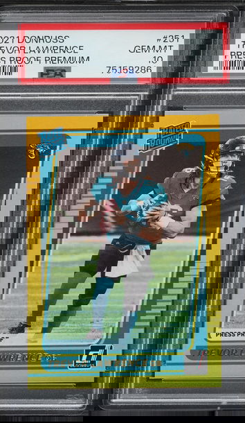 2021 Donruss Press Proof Premium Trevor Lawrence ROOKIE #251 PSA 10 GEM MINT