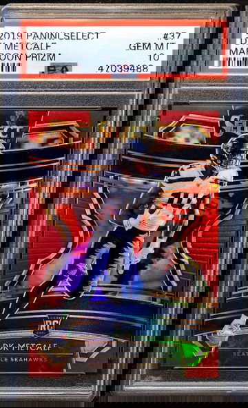 2019 DK METCALF ROOKIE RC 🔥 Select Concourse MAROON Prizm #/149 🔥 PSA 10 POP 6