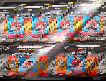 2021 Playbook NFL 2 Mega & 4 Hanger Boxes Factory Sealed Bundle