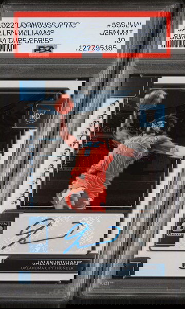 2022 Donruss Optic Signature Series Jalen Williams #SSJLW PSA 10