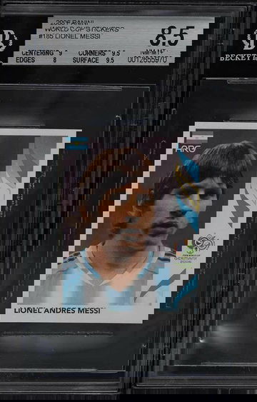 2006 Panini World Cup Germany Sticker #185 Lionel Messi BGS 8.5