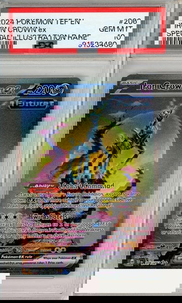 2024 POKEMON TEF EN-TEMPORAL FORCES IRON CROWN EX #206 SIR PSA 10