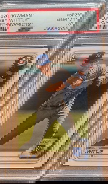 2020 1st Bowman Bobby Witt Jr. PSA 10 #BP25