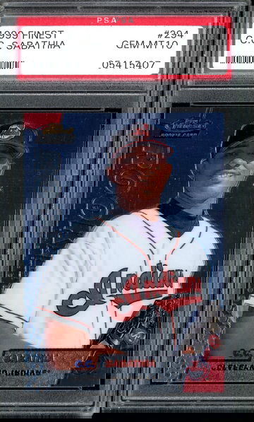 CC SABATHIA 1999 FINEST #294 PSA 10 RC C.C.