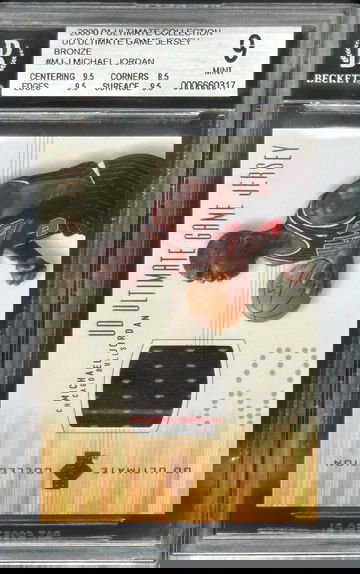 Michael Jordan 2000-01 Ultimate Collection Game Used Jersey Bronze BGS 9 w/ three 9.5 subs!!