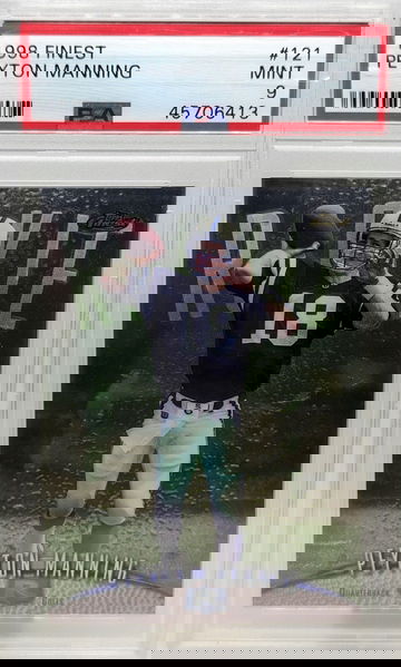 1998 Topps Finest Peyton Manning #121 PSA 9 Rookie RC