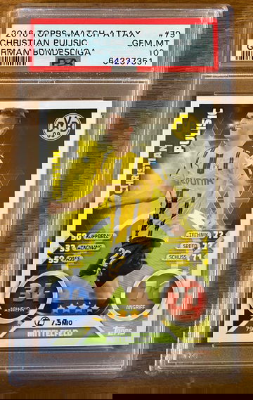 2016 Christian Pulisic Topps Match Attax #79 Rookie German Bundesliga PSA 10 USA