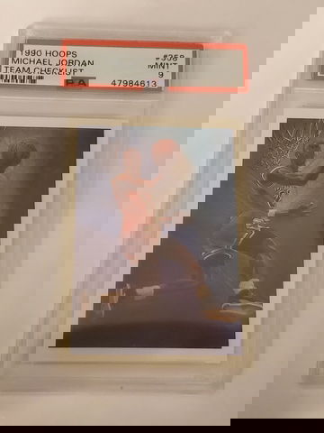 Michael Jordan 1990 Hoops #358 PSA 9