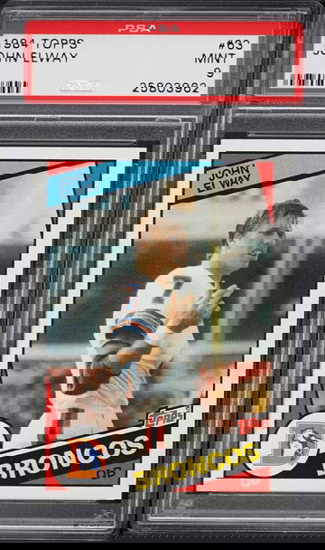 1984 Topps #63 John Elway PSA 9 Rookie RC HOF