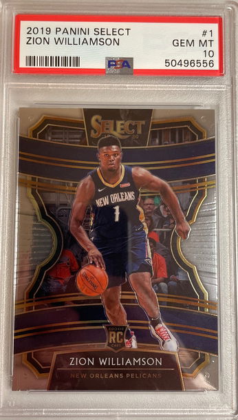 2019 Panini Select Zion Williamson PSA 10