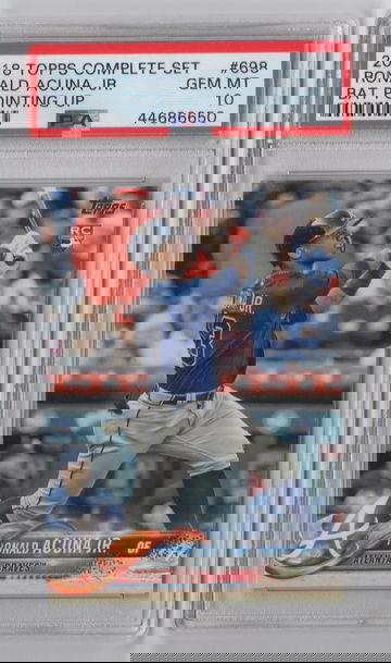 2018 Topps Complete Set Ronald Acuna Jr. PSA 10