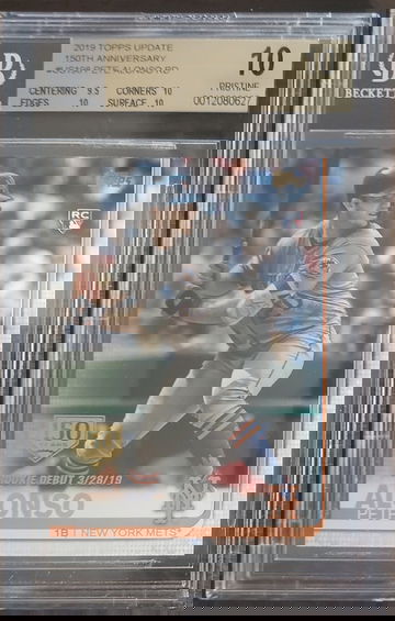 2019 Topps Update 150th Anniversary Pete Alonso RC #US198 BGS 10