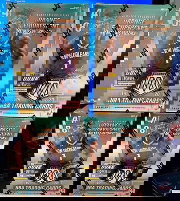 4x LOT 2019-20 PANINI MOSAIC BASKETBALL BLASTER BOX