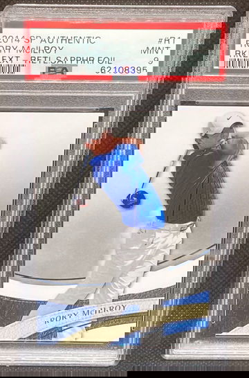 2014  Upper Deck SP Authentic Rory McIlroy Sapphire Foil ROOKIE PSA 9 *POP 4*