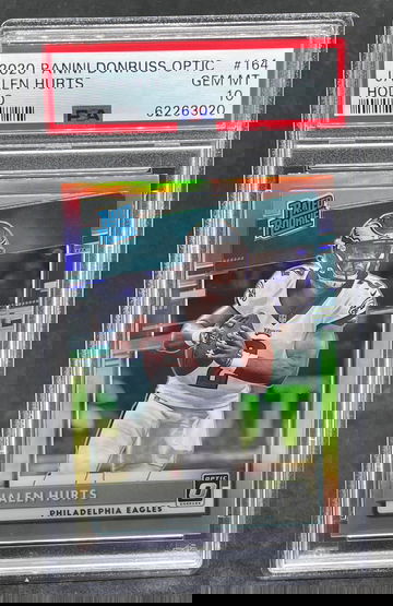 2020 Panini Donruss Optic Jalen Hurts Holo PSA 10 #164