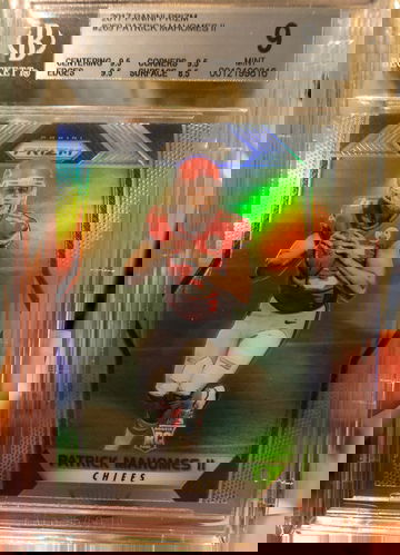 Patrick Mahomes 2017 Prizm BGS 9 *Does not have the usual factory dimple